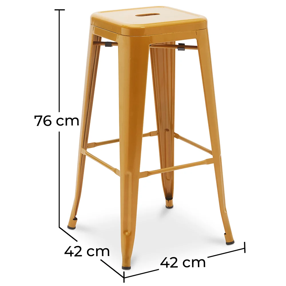 Tabouret de bar - Design industriel - 76cm - Nouvelle édition- Stylix image 10