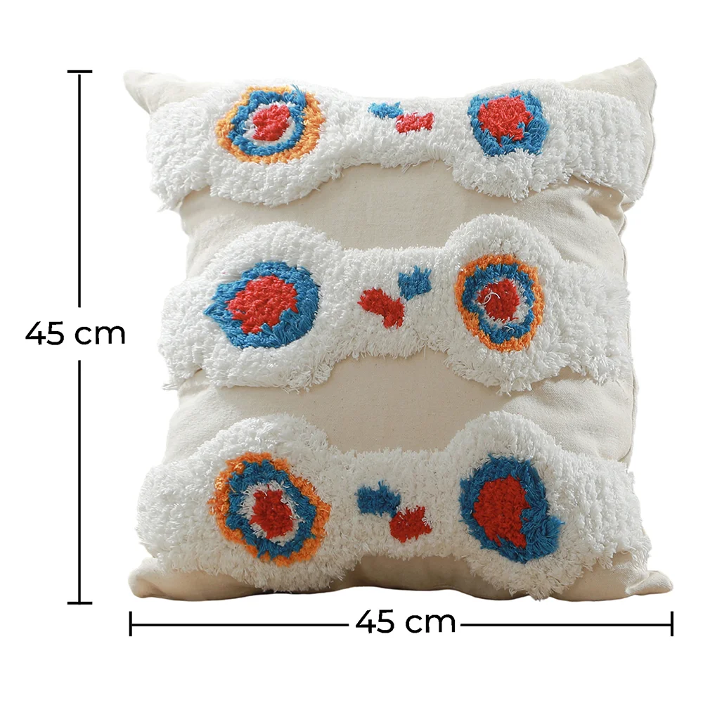 Coussin de style boho Bali - Housse et Rembourrage inclus - Sarla image 10