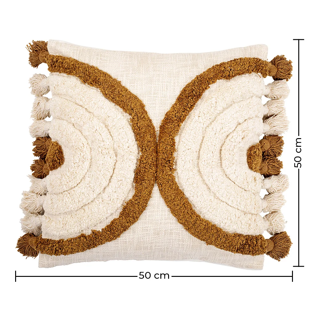 Coussin de style boho Bali - Housse et Rembourrage inclus - Edwyna image 10