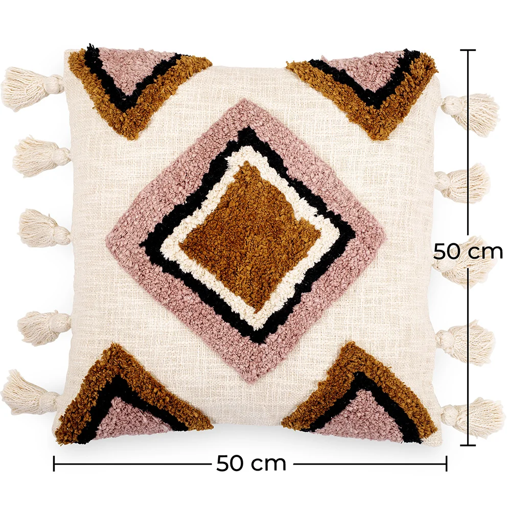 Coussin de style boho Bali - Housse et Rembourrage inclus - Aurelia image 10