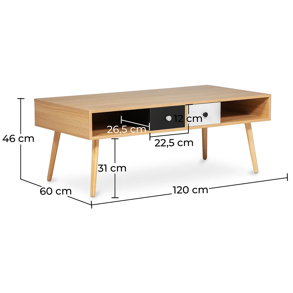  Table basse en bois - Design scandinave - Miua image 10