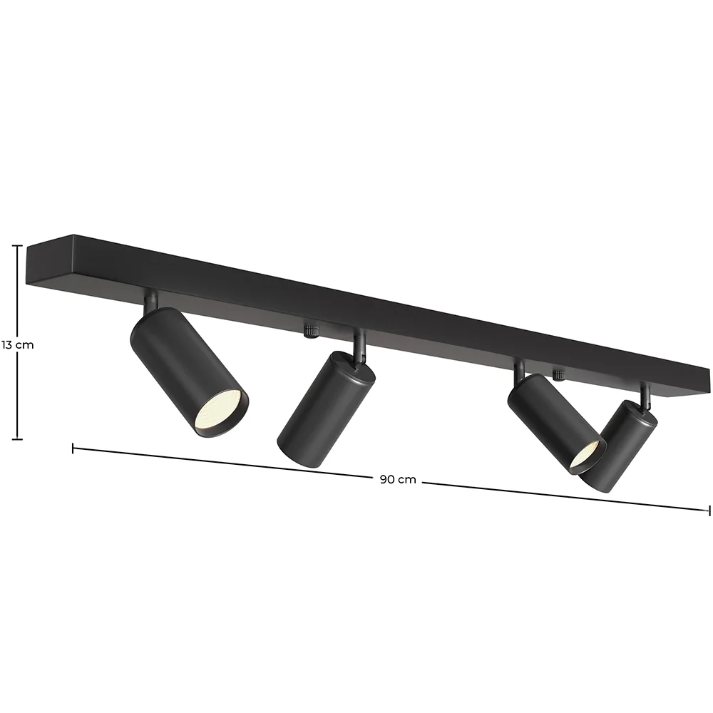 Spot sur Rail - Lampe 4 Spots Orientables - 90CM image 10