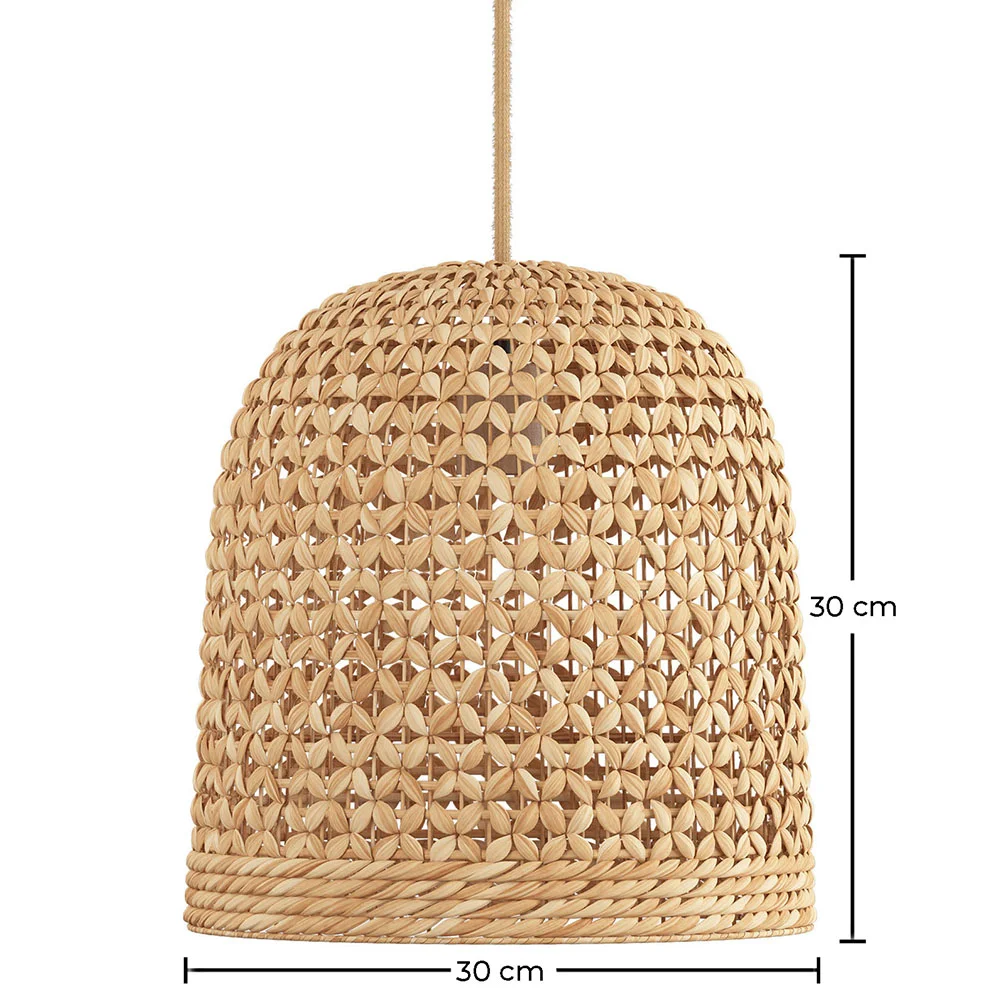 Suspension en rotin - Lampe suspendue design boho Bali - 30cm- Rava image 10