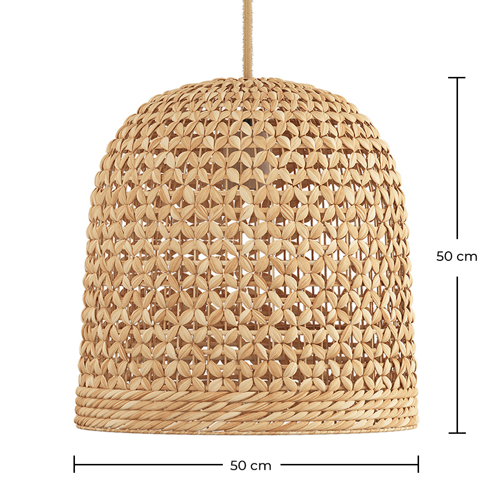 Suspension en rotin - Lampe suspendue design boho Bali - 50cm - Rava image 10