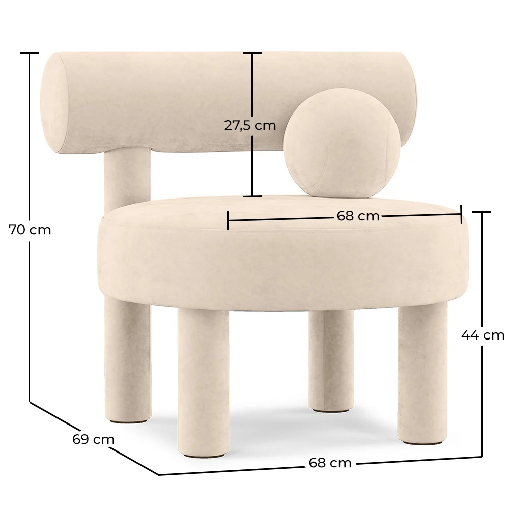  Fauteuil - Rembourré en velours - Klena image 10