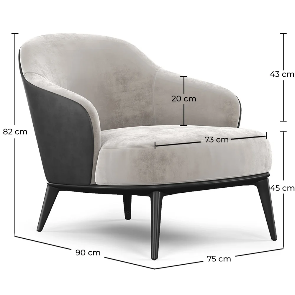 Fauteuil Tapissé en Velours - Luc image 10