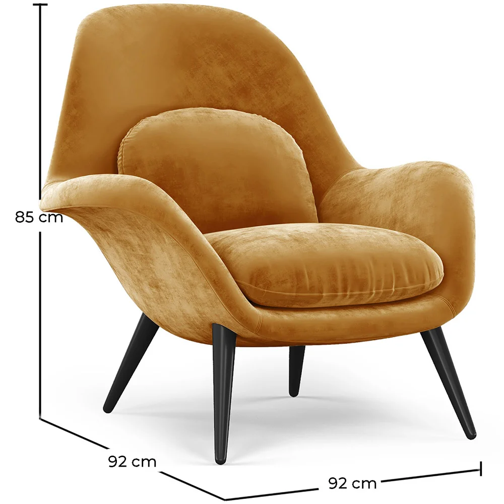 Fauteuil en velours - Uyere image 10