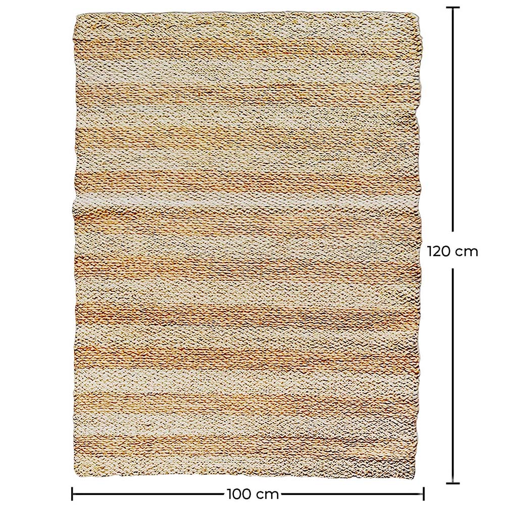 Tapis rectangulaire en jute - Boho Bali - 100x120 CM - Ghana image 10