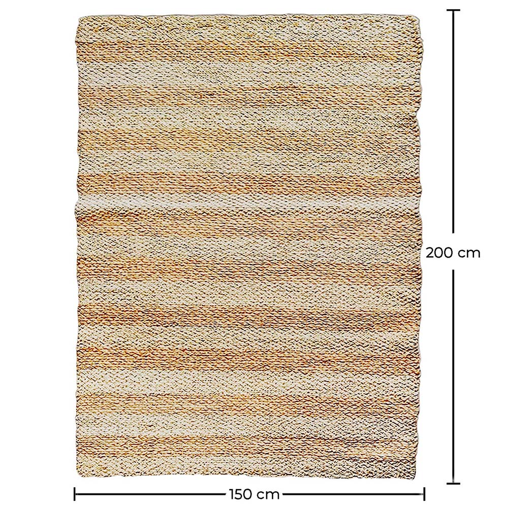 Tapis rectangulaire en jute - Boho Bali - 150x200 CM - Ghana image 10