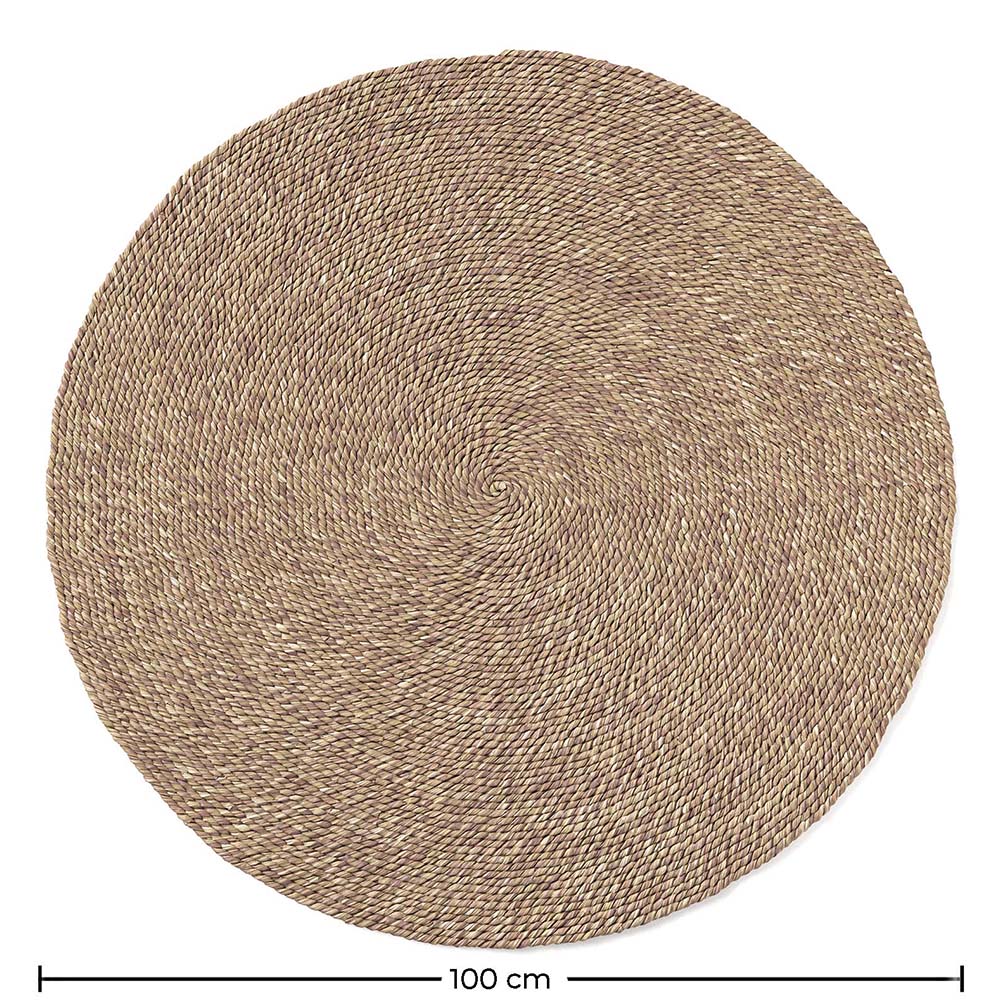 Tapis rond en jute - Boho Bali - 100 CM - Yuri image 10