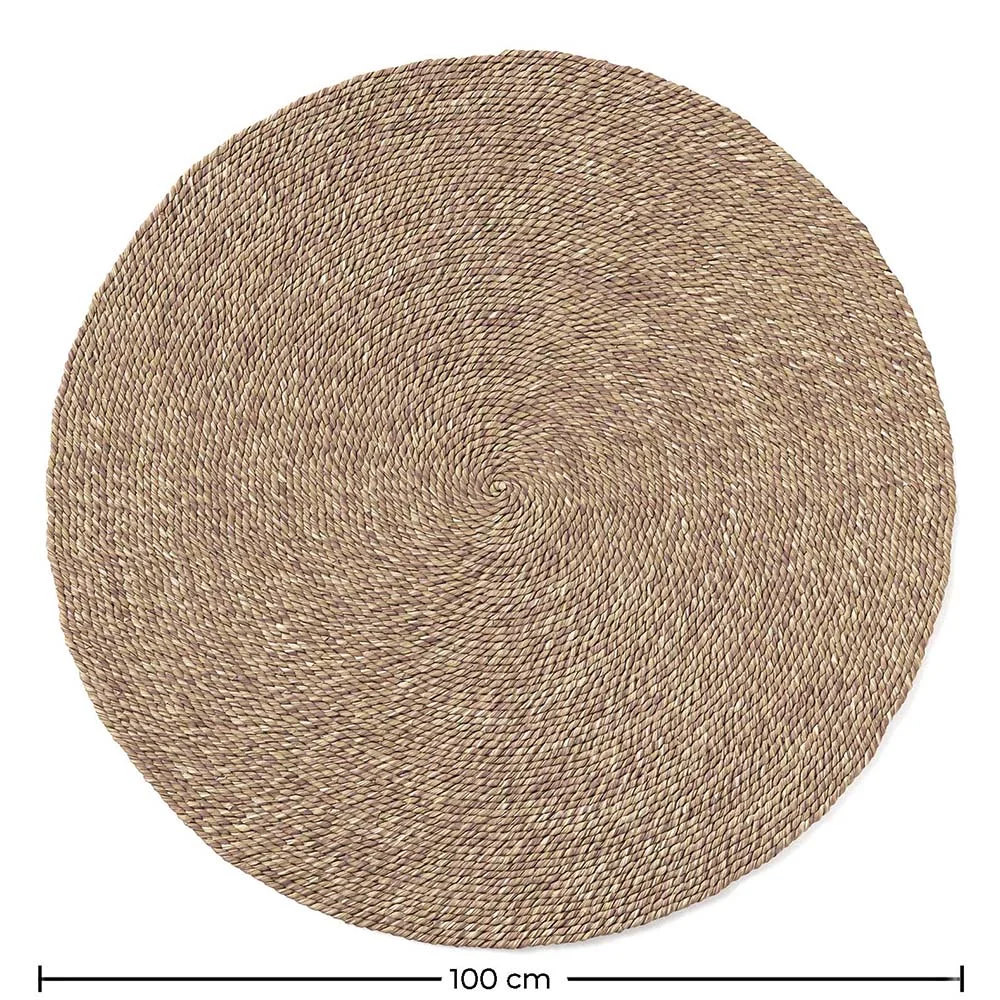 Tapis rond en jute - Boho Bali - 100 CM - Yuri image 10