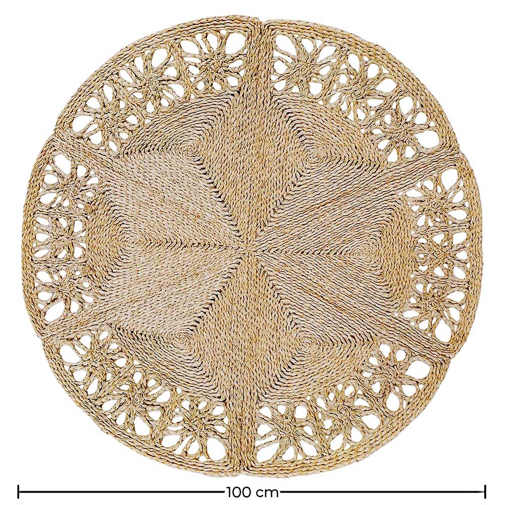 Tapis rond en jute - Boho Bali - 100 CM - Bilú image 10