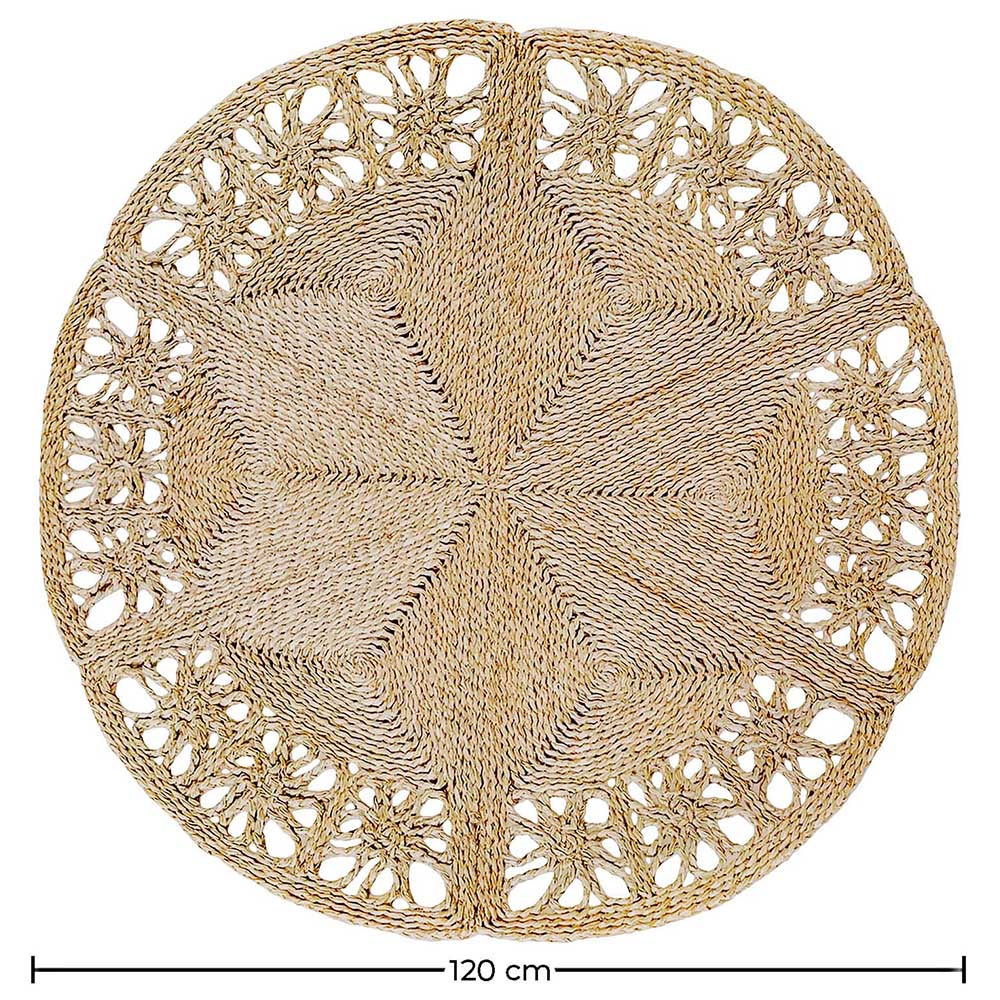 Tapis rond en jute - Boho Bali - 120 CM - Bilú image 10