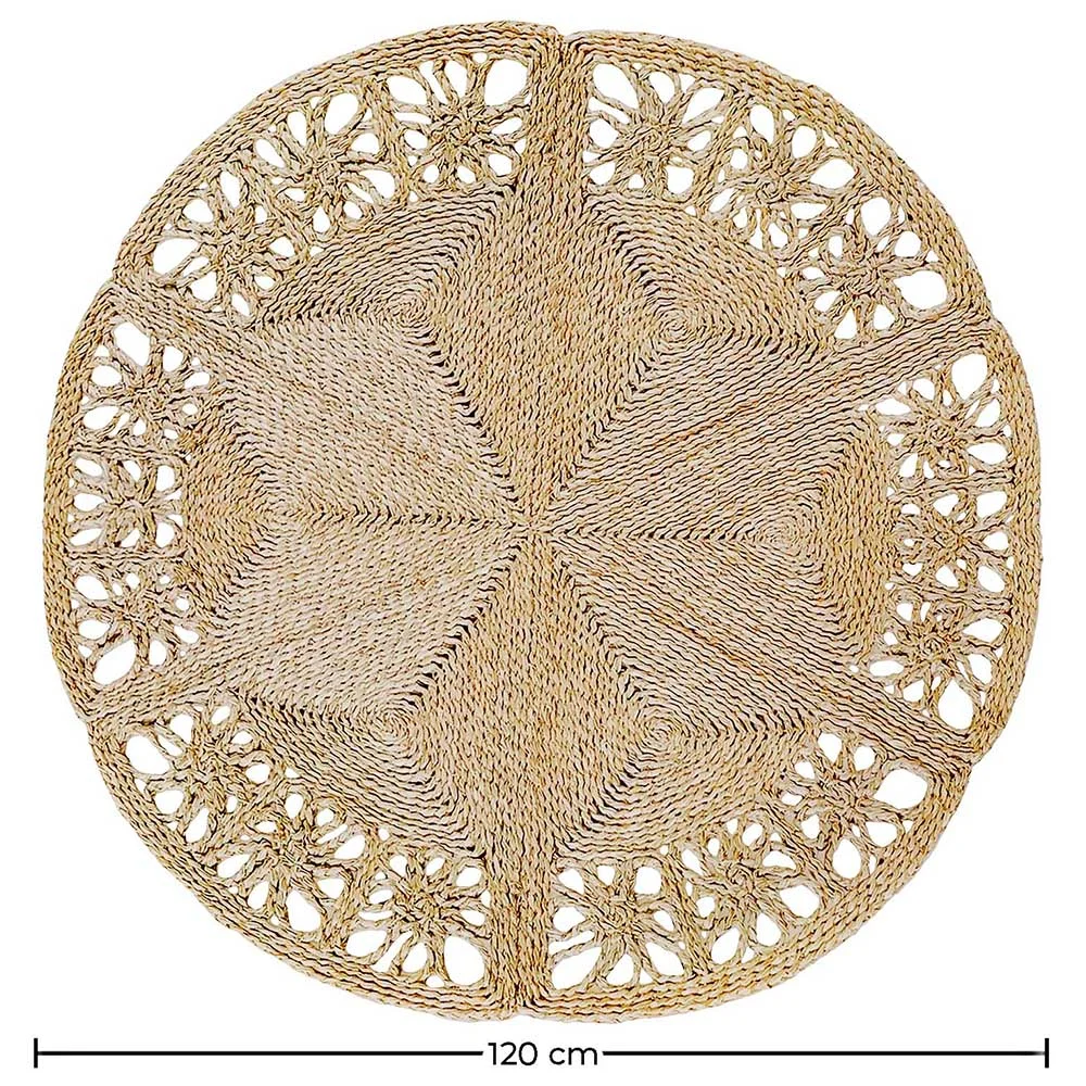 Tapis rond en jute - Boho Bali - 120 CM - Bilú image 10