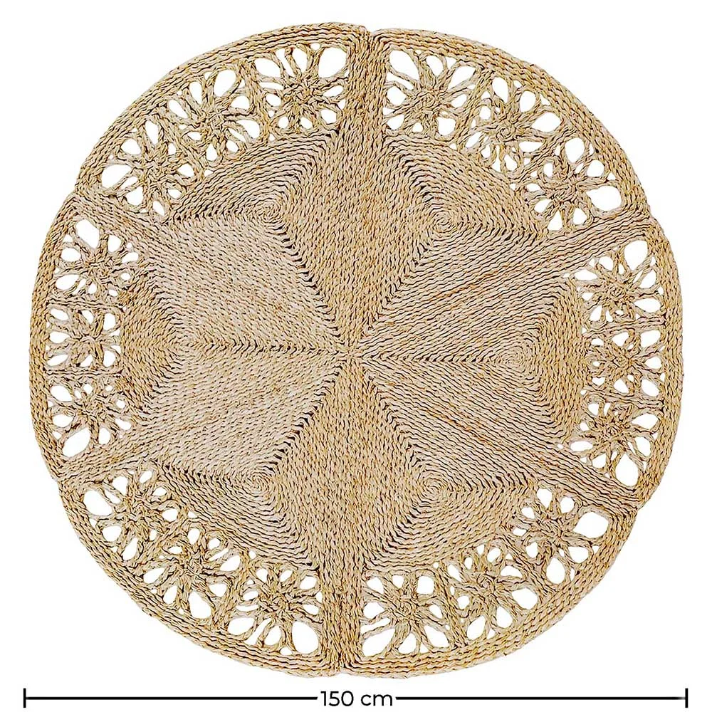 Tapis rond en jute - Boho Bali - 150 CM - Bilú image 10