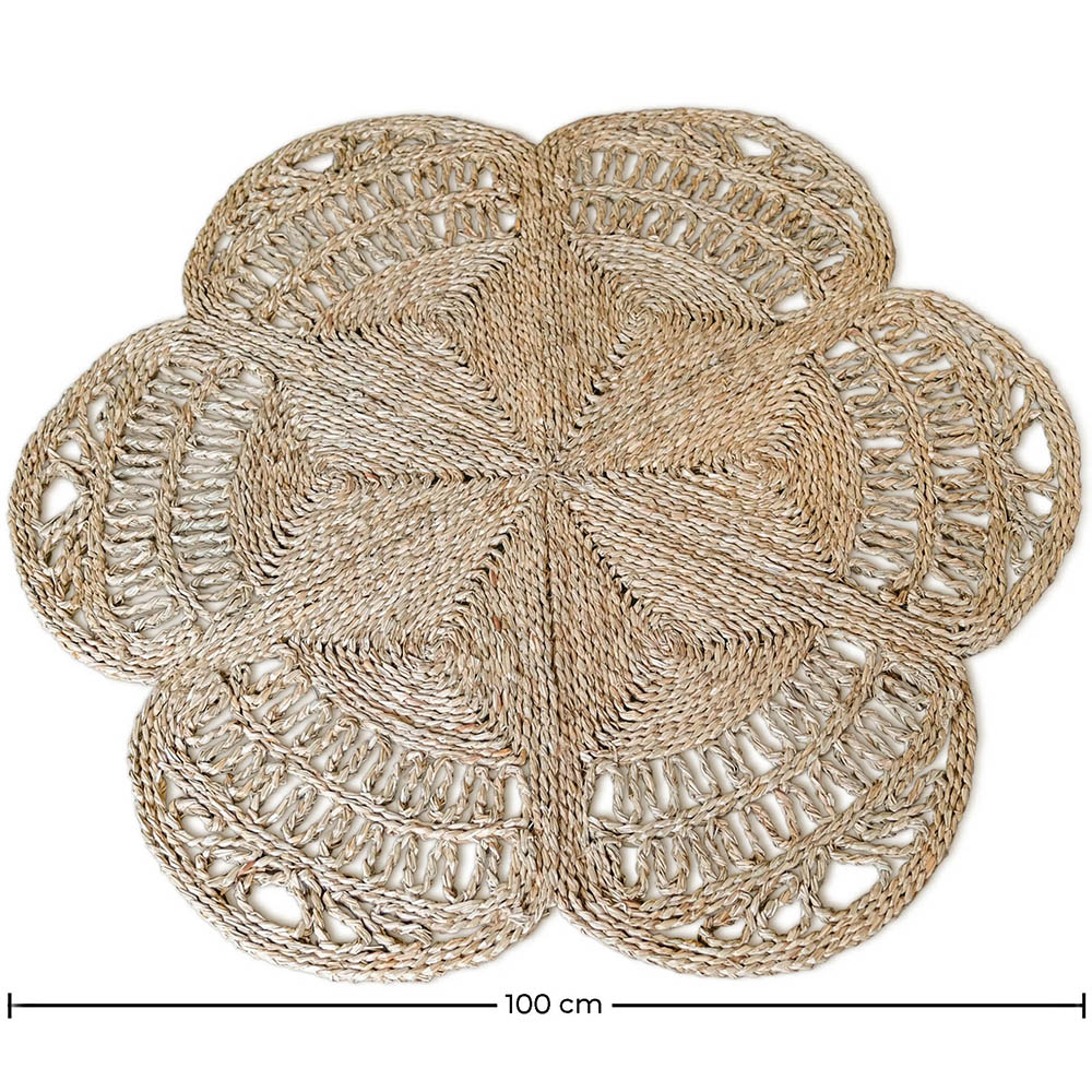 Tapis rond en jute - Boho Bali - 100 CM - Niluh image 10