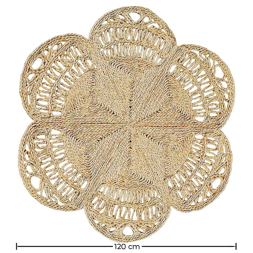 Tapis rond en jute - Boho Bali - 120 CM - Niluh image 10