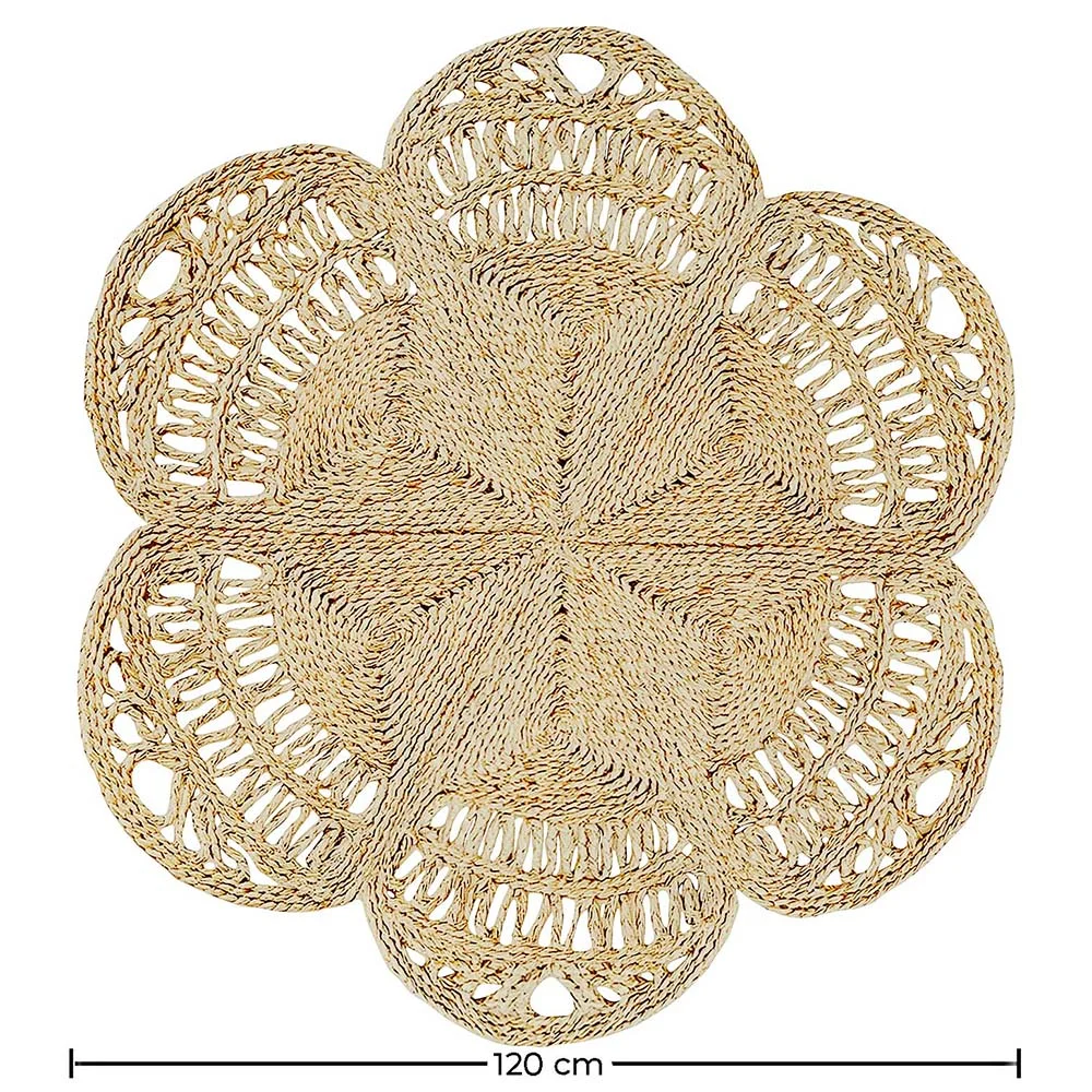 Tapis rond en jute - Boho Bali - 120 CM - Niluh image 10