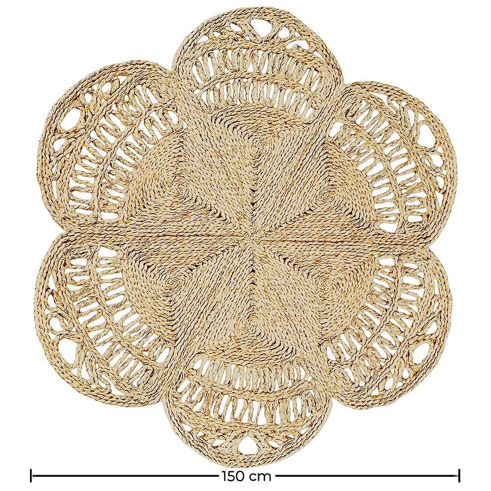 Tapis rond en jute - Boho Bali - 150 CM - Niluh image 10