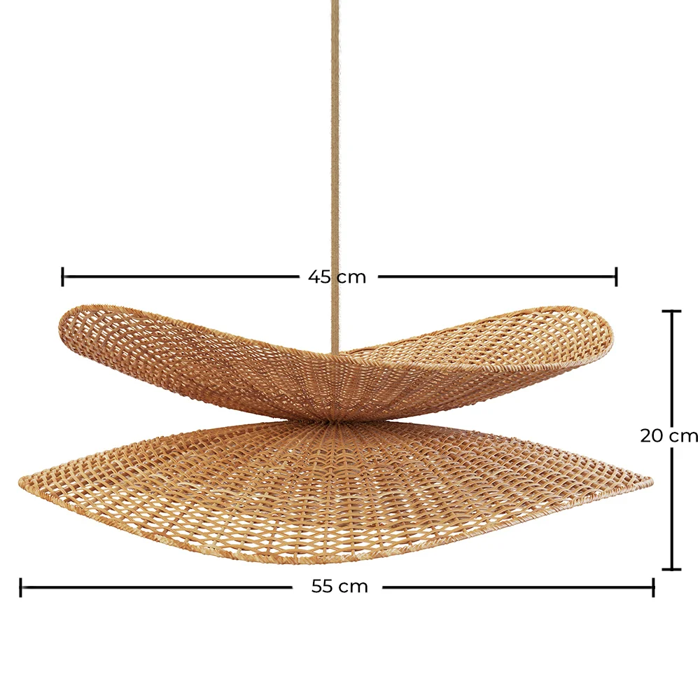 Lampe Suspendue en Rotin - Boho Bali - Buju image 10