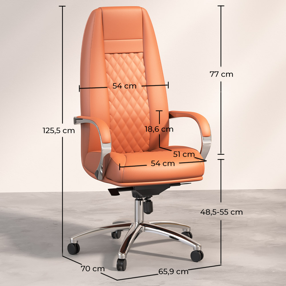 Chaise de bureau ergonomique avec roulettes et accoudoirs - Manga image 10