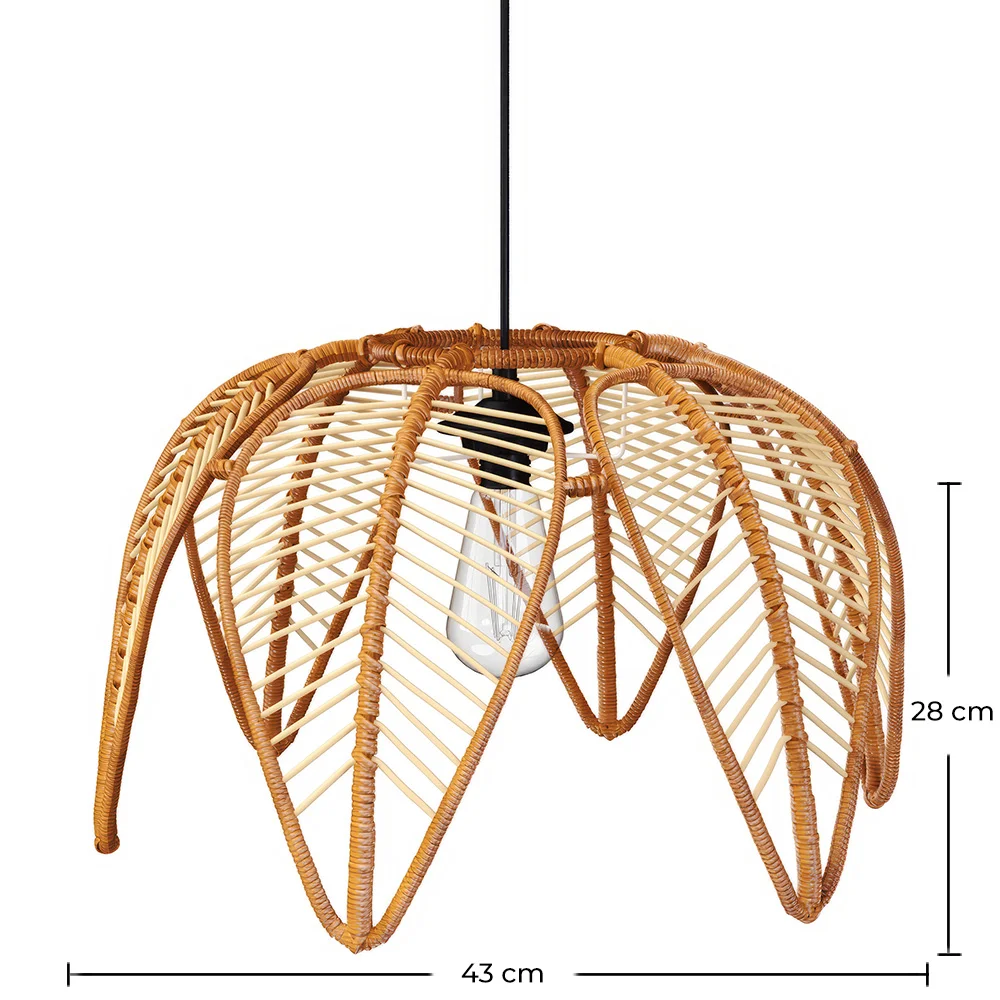 Lampe de Plafond en Rotin - Style Boho Bali - Cardenia image 10