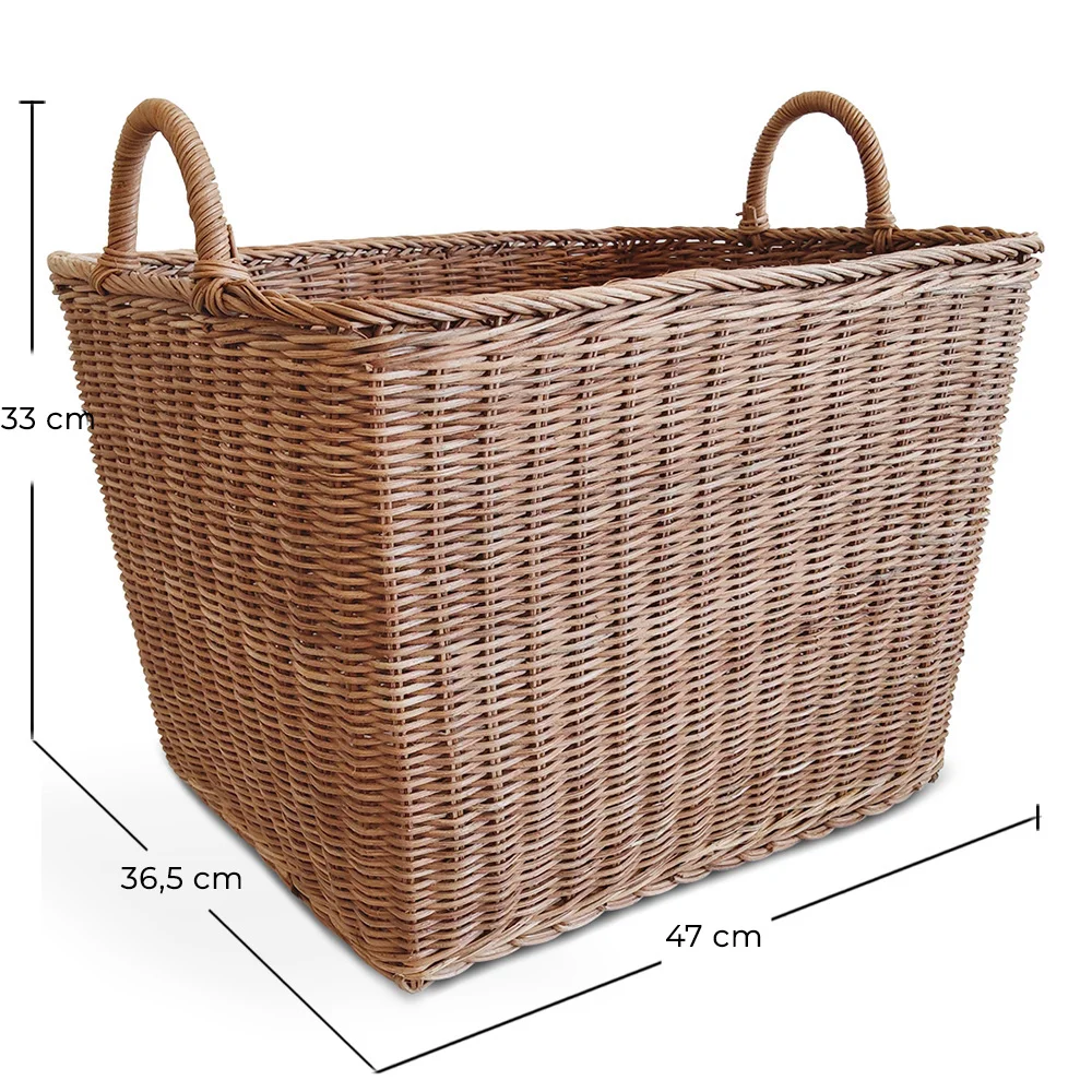Panier en Rotin avec Poignées - 45x35CM - Luisa image 10