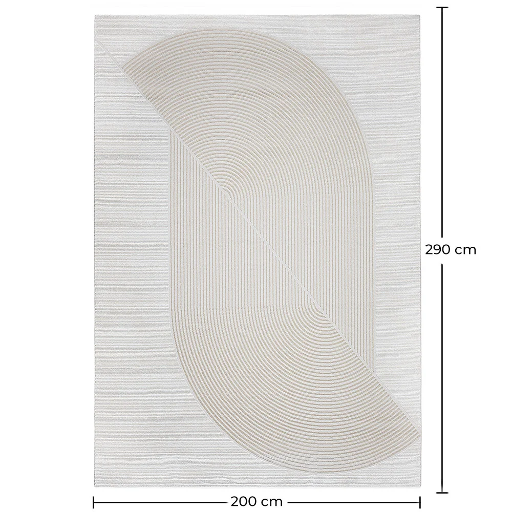 Grand Tapis Design Contemporain et Moderne - Beige (290x200 cm) - Buka image 10