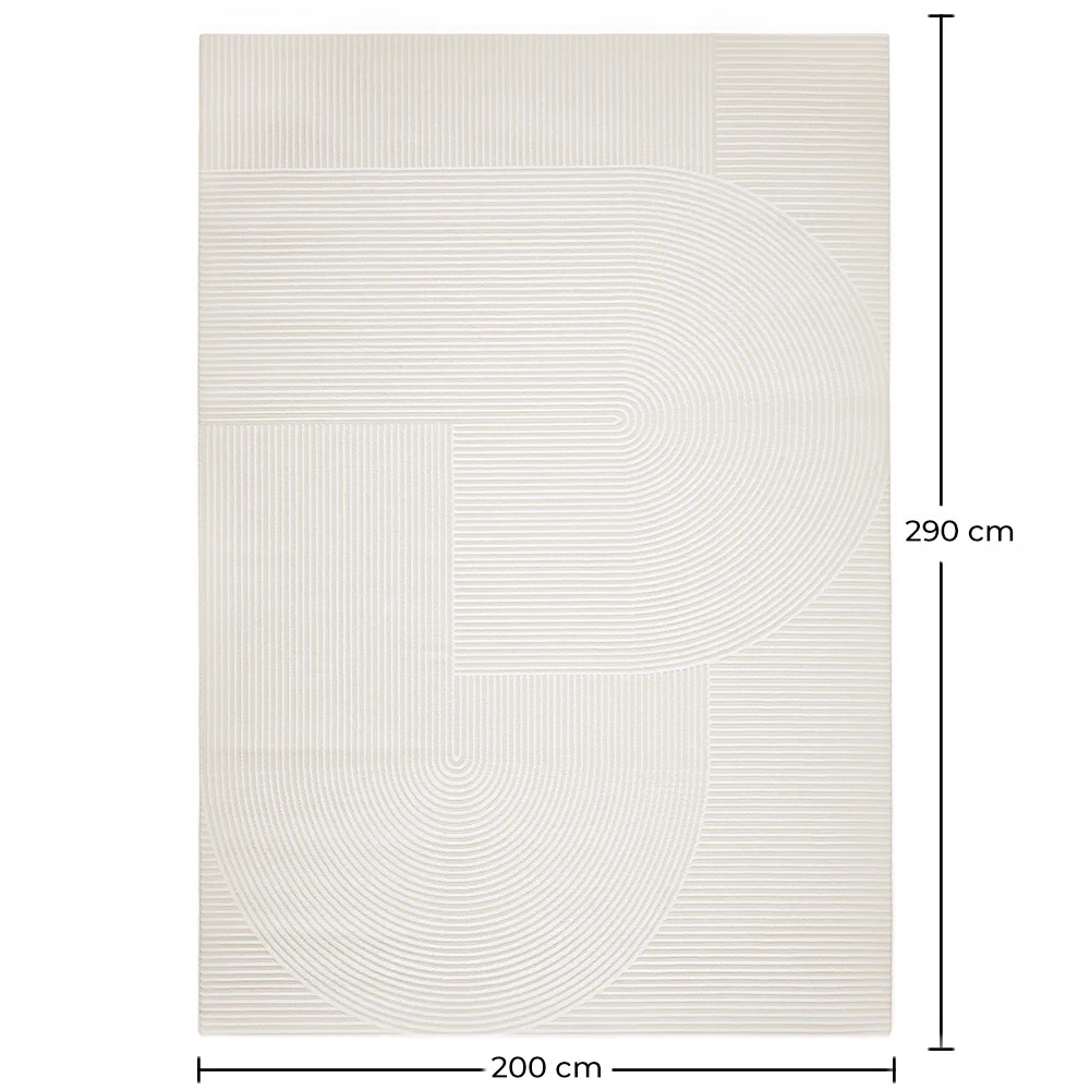 Grand Tapis Design Contemporain et Moderne - Beige (290x200 cm) - Vreis image 10