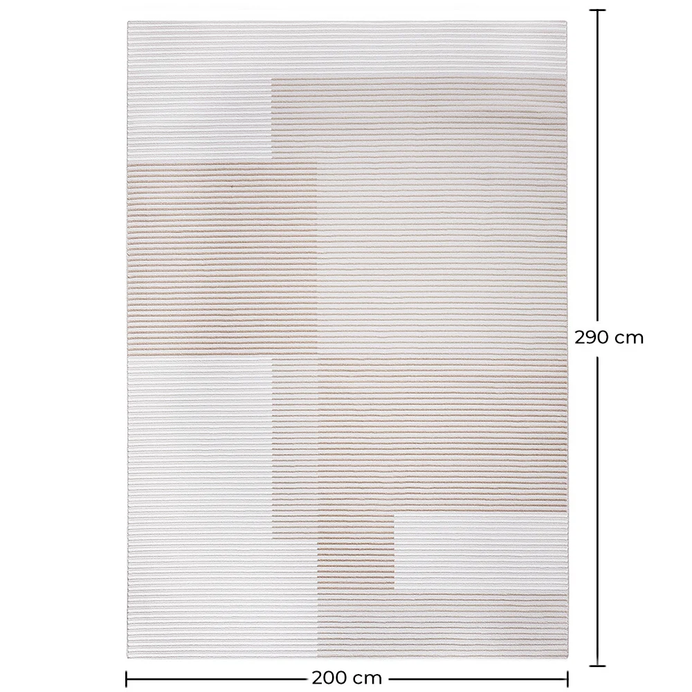 Grand Tapis Design Contemporain et Moderne - Beige (290x200 cm) - Xasa image 10
