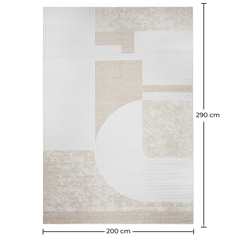 Grand Tapis Design Contemporain et Moderne - Beige (290x200 cm) - Kopa image 10