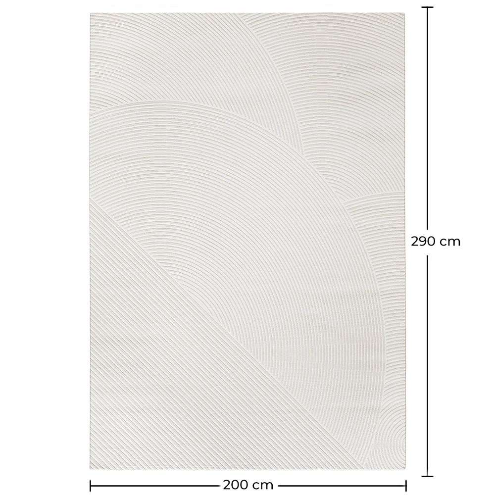 Grand Tapis Design Contemporain et Moderne - Beige (290x200 cm) - Amara image 10