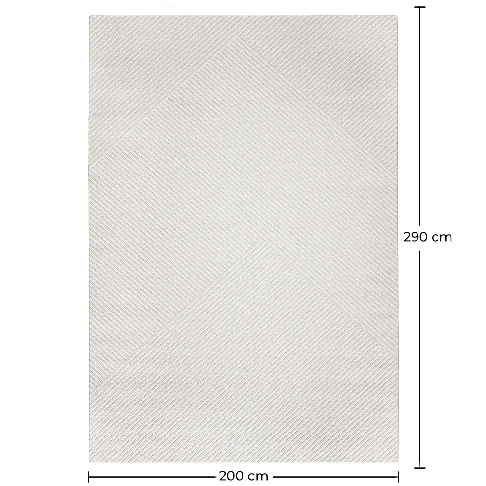 Grand Tapis Design Contemporain et Moderne - Beige (290x200 cm) - Xesta image 10