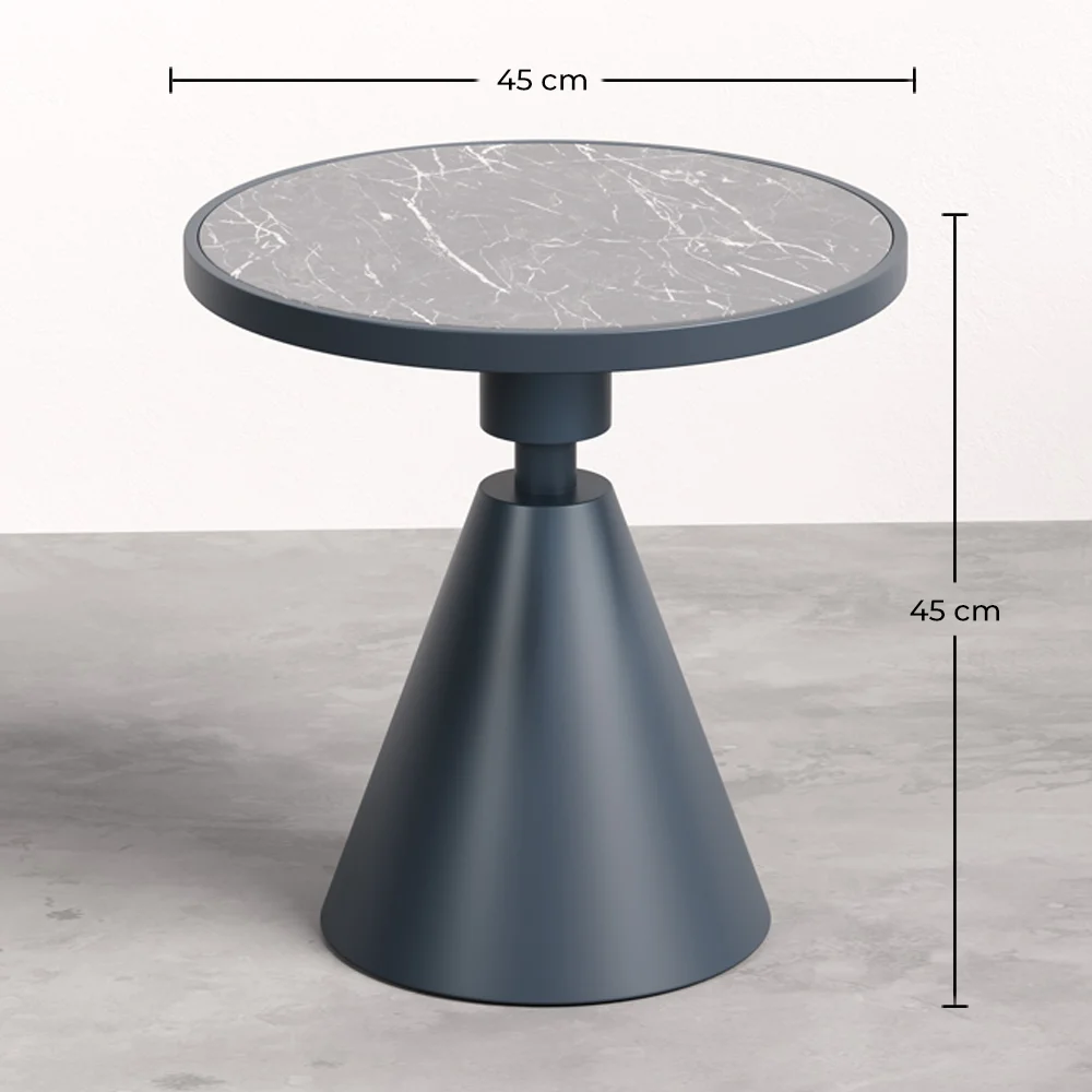 Table d'Appoint en Métal et Ardoise - Jackie image 10