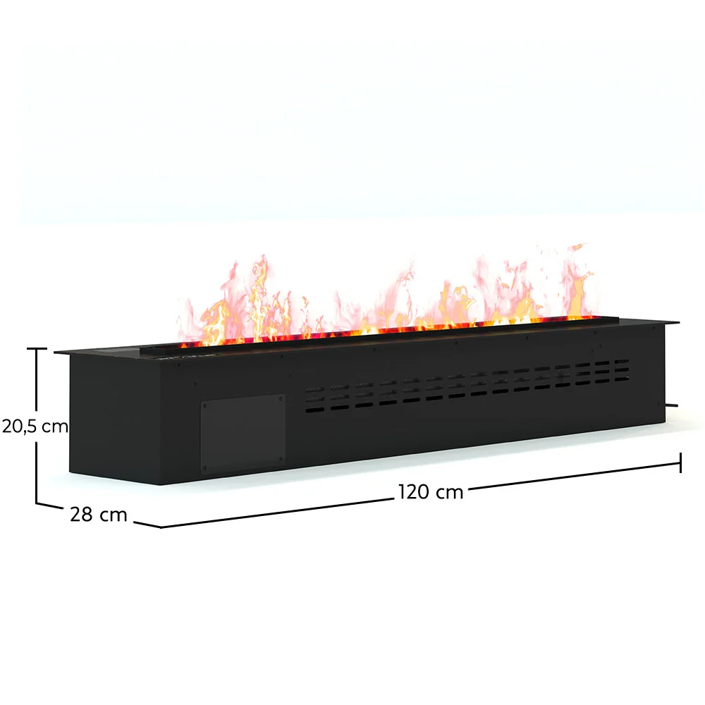 Cheminée Électrique Décorative avec Flamme de Vapeur d'Eau - 120CM image 10