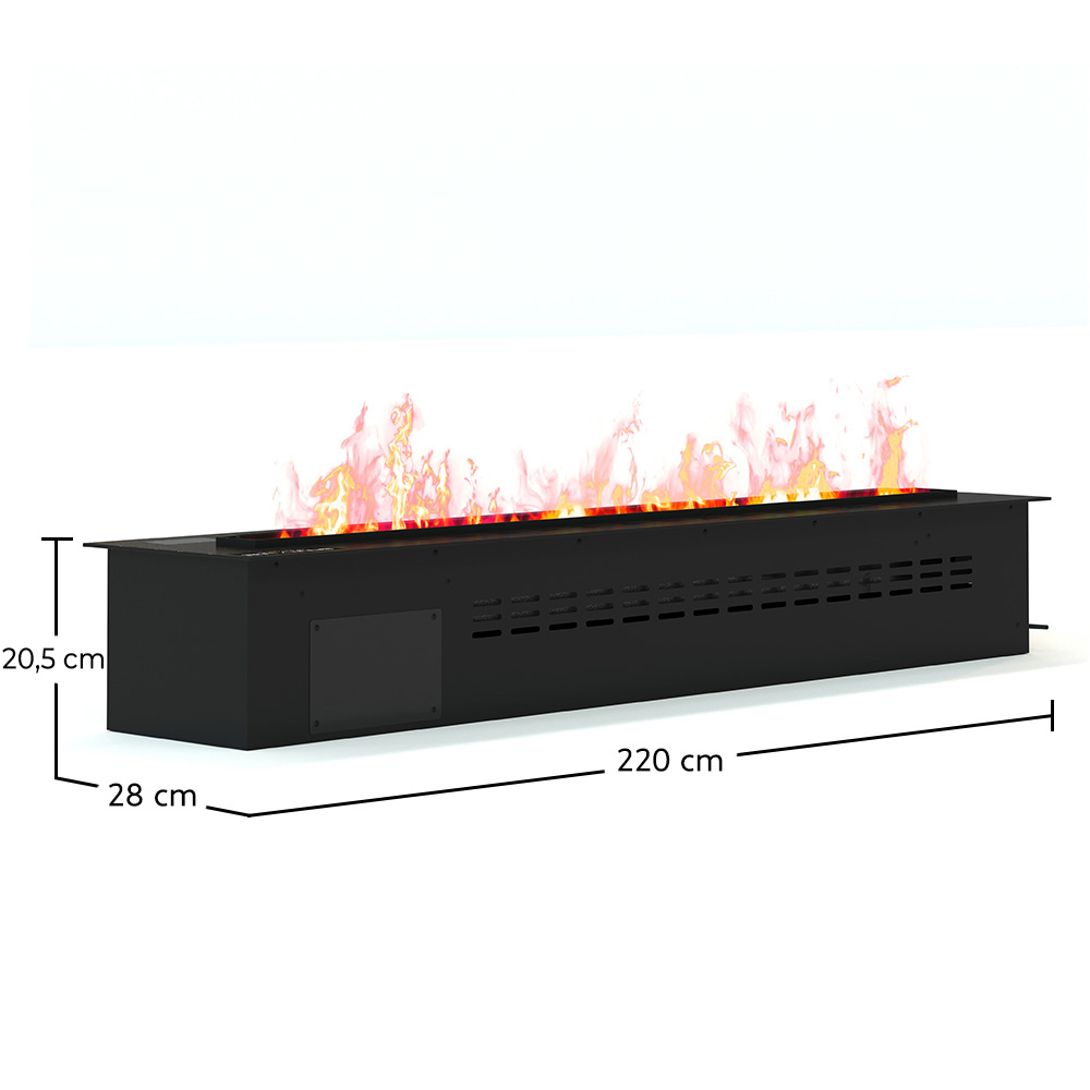 Cheminée Électrique Décorative avec Flamme de Vapeur d'Eau - 220CM image 10
