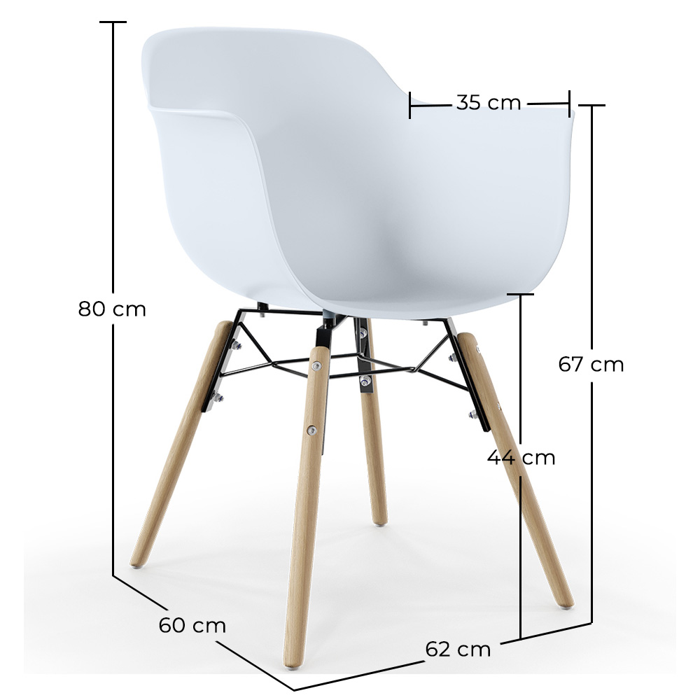 Chaise de Salle à Manger Design Scandinave - Pieds en Bois - Nordika image 10