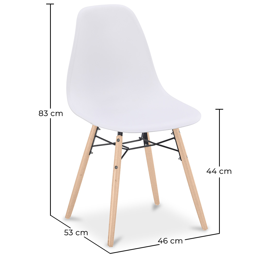 Chaise de Salle à Manger - Design Scandinave - Pieds en Bois - Skögur image 10