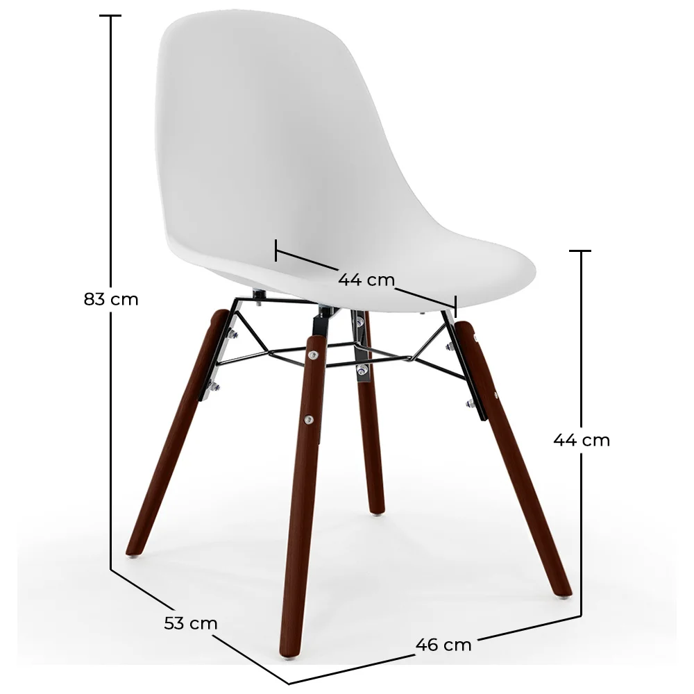 Chaises de Salle à Manger - Design Scandinave - Pieds en Bois Foncé - Skögur image 10