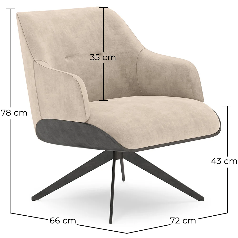 Fauteuil Moderne Rembourré Style Mid-Century - Clark image 10