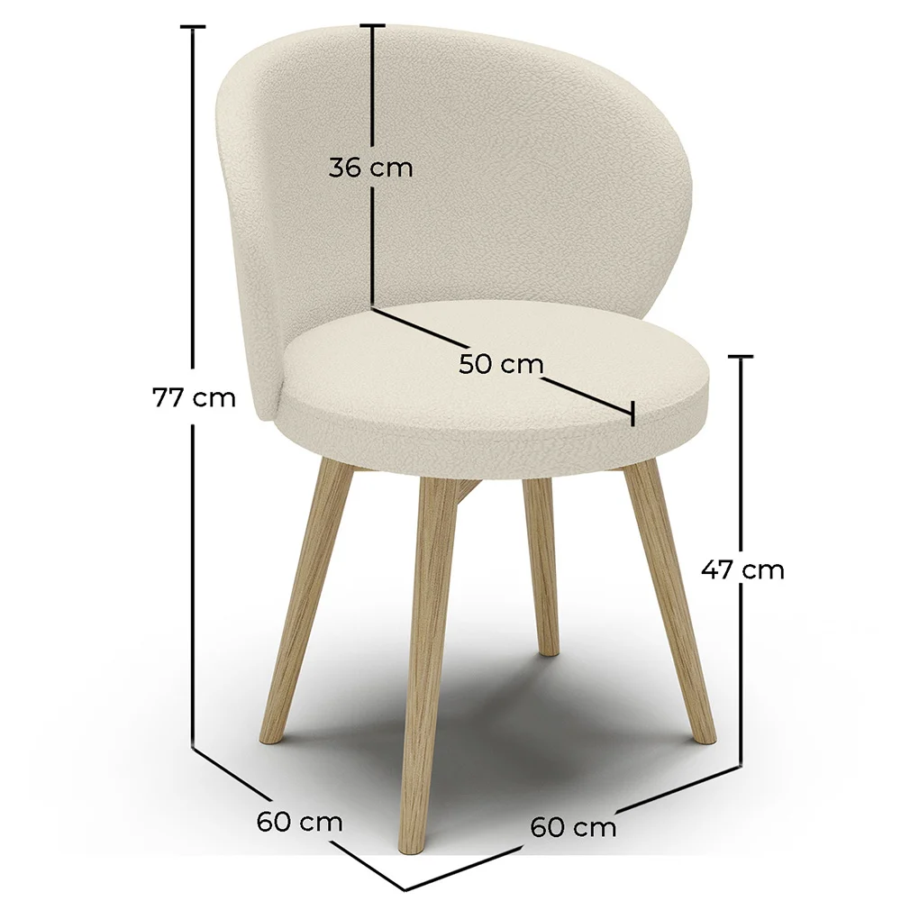 Fauteuil En Bouclette Fausse Fourrure Tapissée - Boucles Blanches - Yuna image 10