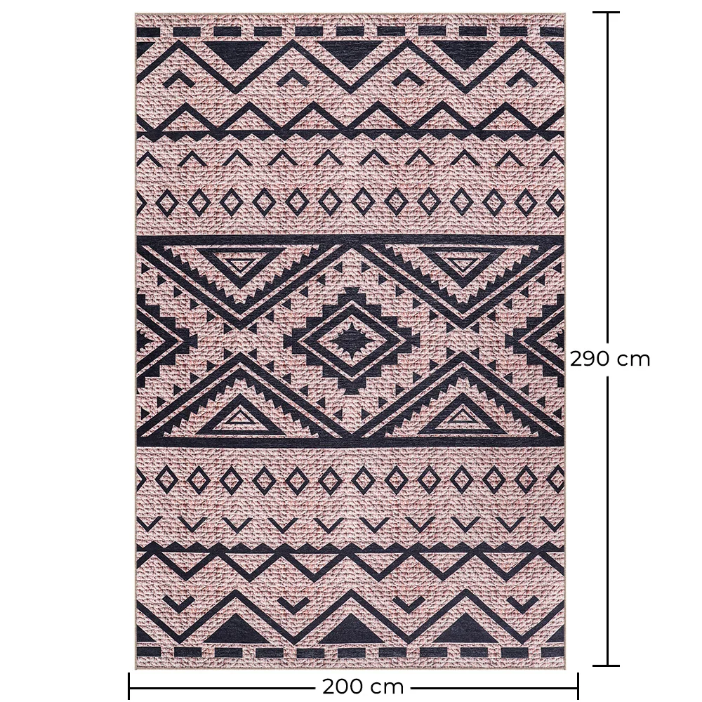 Tapis Vintage Géométrique Tribal – (290x200 cm) – Cinder image 10
