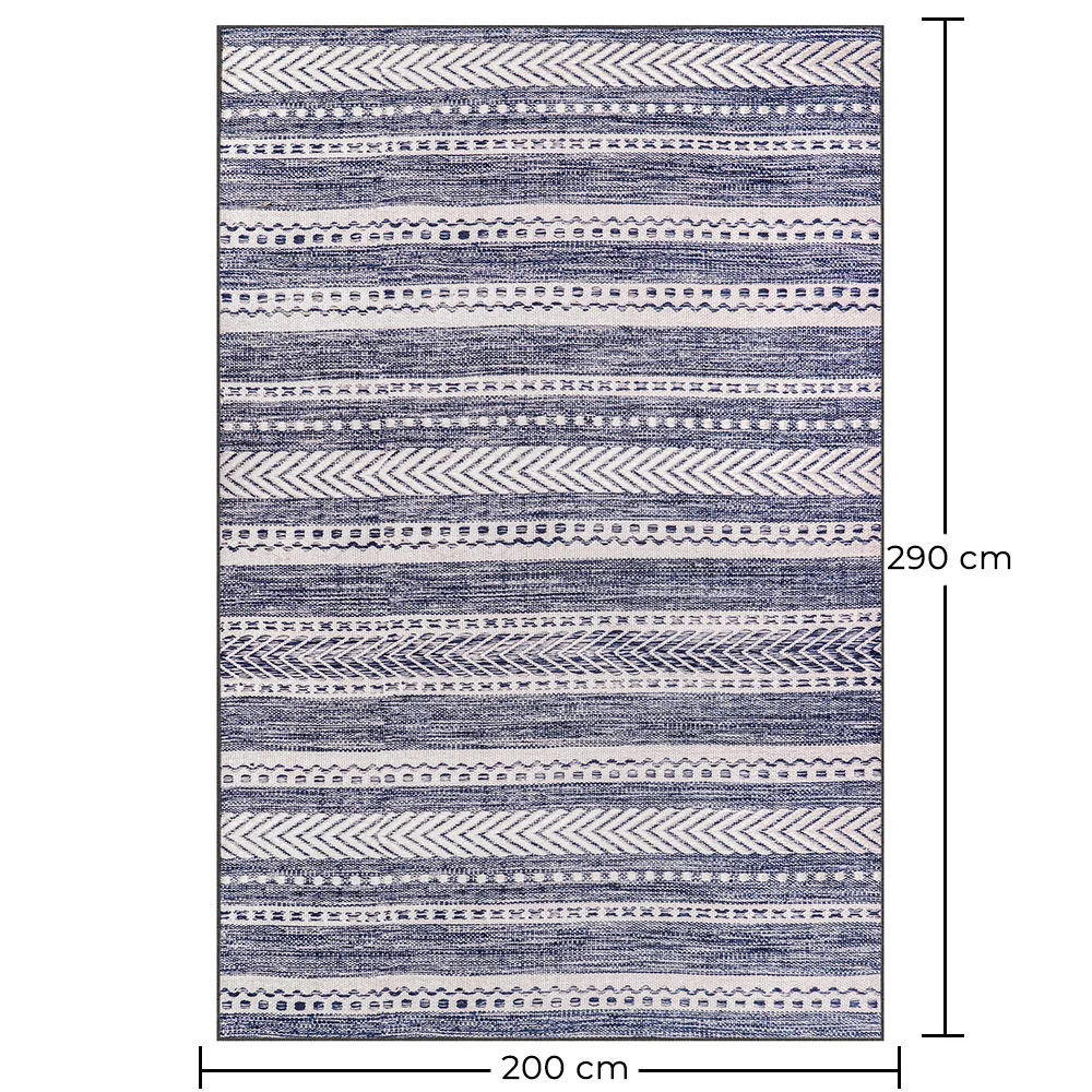 Grand Tapis au Design Ethnique Boho - (290x200 cm) - Velour image 10