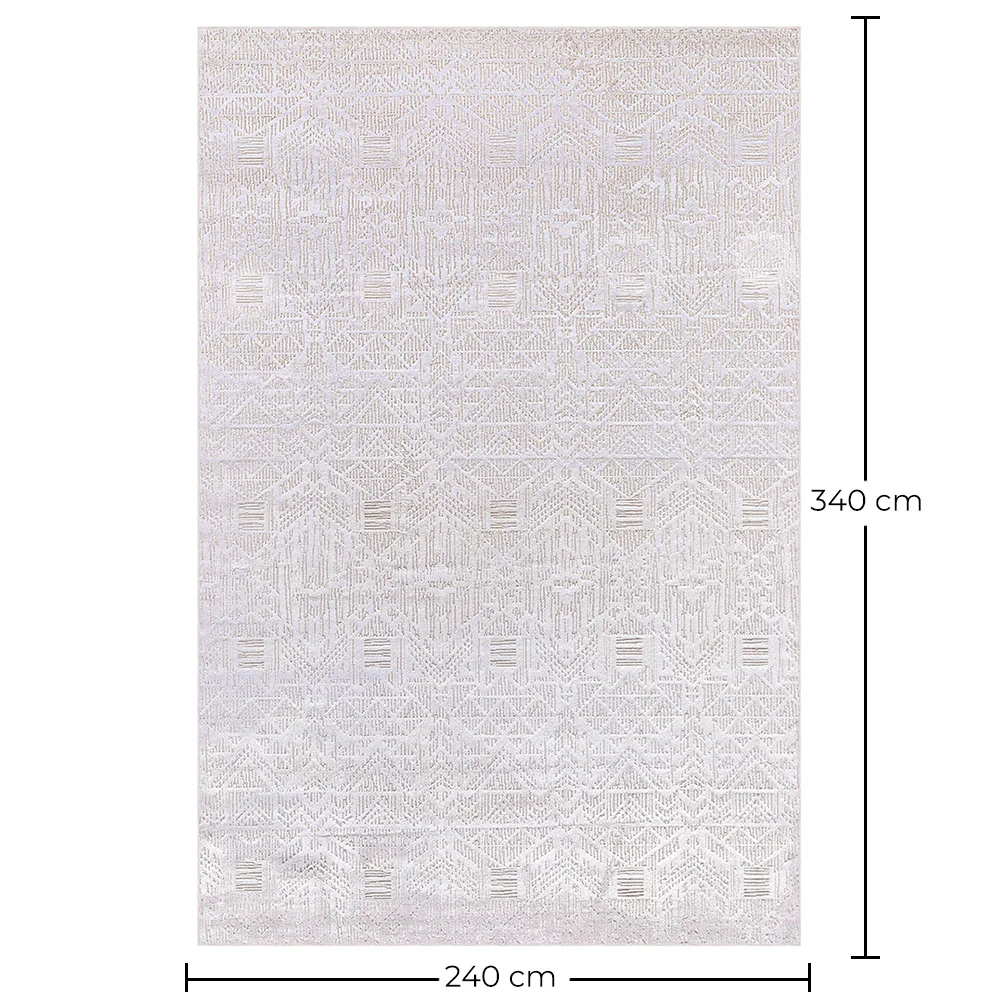 Grand Tapis Design Contemporain et Moderne - Beige (240x 340 cm) - Pomona image 10