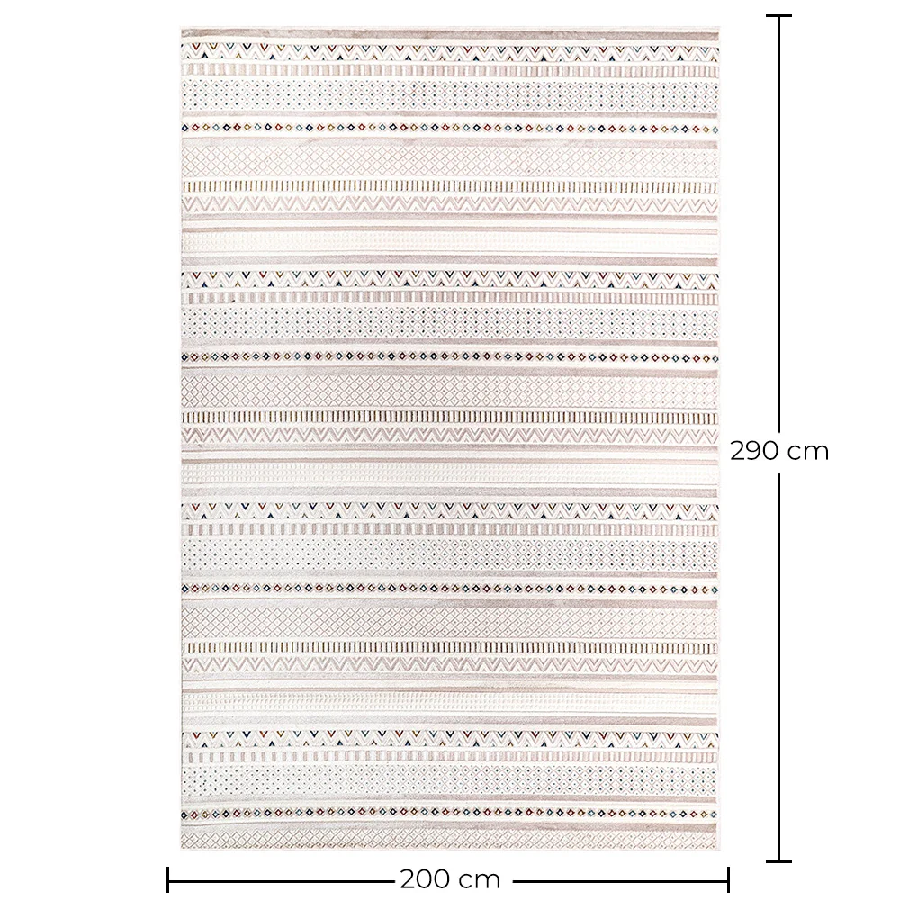 Grand Tapis Design Contemporain et Moderne - Beige (290x200 cm) - Ferrum image 10