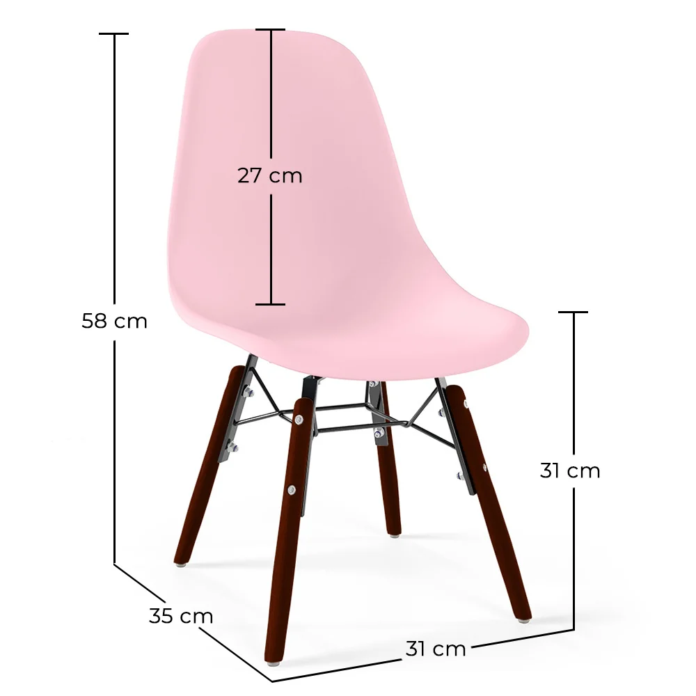 Chaise Enfant - Design Scandinave - Pieds en Bois Foncé - Skögur image 10