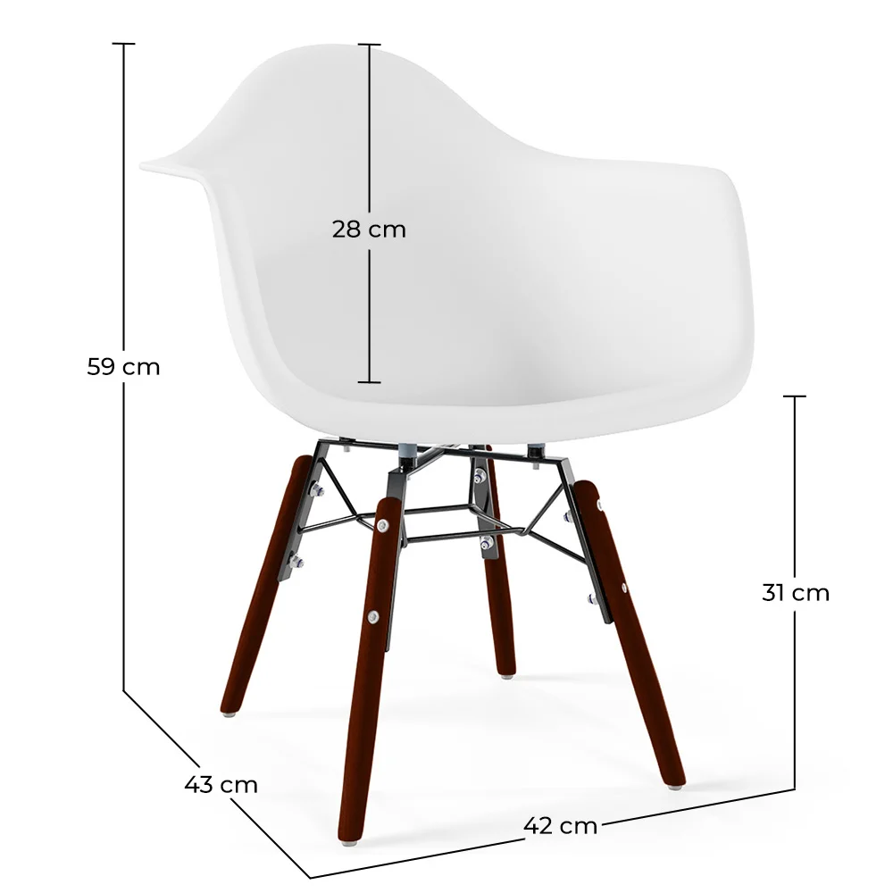 Chaises Enfant - Design Scandinave - Pieds en Bois Foncé - Nordika image 10