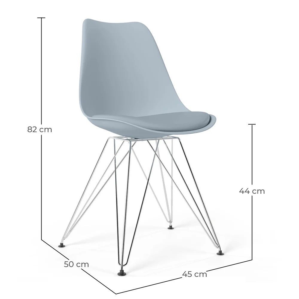 Chaise de Salle à Manger avec Coussin - Design Scandinave et Pieds en Métal - Skögur image 10