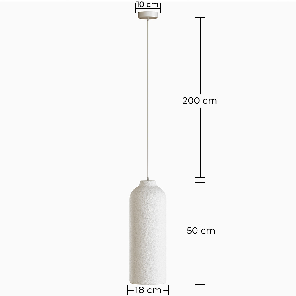 Suspension - Design minimaliste - Finition effet pierre - Sinur III image 10