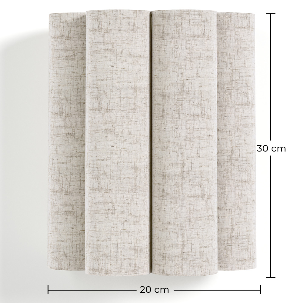Applique murale avec abat-jour en tissu et structure dorée vieillie - Treya image 10